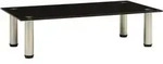 Tv-tisch 60x35x17 Cm Schwarz Hartglas Vidaxl
