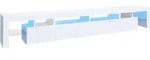 Vidaxl - Tv-schrank Mit Led-leuchten Wei&szlig; 260x36,5x40 Cm