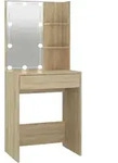 Schminktisch Mit Led Sonoma-eiche 60x40x140 Cm Vidaxl