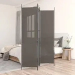 3-tlg. Paravent Anthrazit 150x200 Cm Stoff Vidaxl