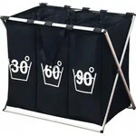 Kesper W&auml;schekorb Modern Schwarz 150 Liter Faltbar