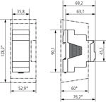 Digitaler Zeitschalter Theben Tr 610 Top3 12-24 V Wochenprogrammierung