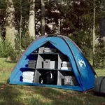 Vidaxl - Lagerzelt 9 F&auml;cher Blau 125x50x68 Cm 185t Taft 95026