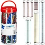 Relaxdays Spanngummi 24er Set, Gep&auml;ckspanner F&uuml;r Auto & Fahrrad, 5 Gr&ouml;&szlig;en,