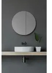 Spiegelschrank Bad Rund &Oslash; 60 Cm - Badezimmer Spiegelschrank Mit Hochwertigem