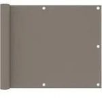 Balkon-sichtschutz Taupe 75x500 Cm Oxford-gewebe Vidaxl