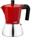 Monix - Rote 3-tonnen-induktionskaffeemaschine Aus Edelstahl. M863103