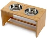 Lionto - Erh&ouml;hter Hundenapf Futterstation F&uuml;r Hunde, 50x26x26cm