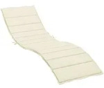 Sonnenliegen-auflage Creme 200x70x3 Cm Oxford-gewebe Vidaxl