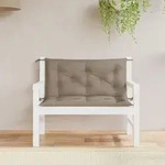 Gartenbank-auflagen 2 Stk. Taupe 100x50x7 Cm Oxford-gewebe Vidaxl