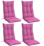 Hochlehner-auflagen 4 Stk. Rosa Oxford-gewebe Vidaxl