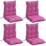 Niedriglehner-auflagen 4 Stk. Rosa Oxford-gewebe Vidaxl