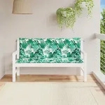 Gartenbank-auflagen 2 Stk. Blattmuster 150x50x7cm Oxford-gewebe Vidaxl