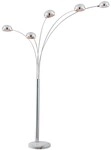 Stehleuchte Seymour Mehrflammig Metall In Chrom, H&ouml;he 200cm