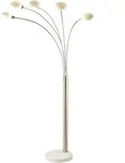 Stehlampe - Classic Style - Nikkel - Metall - Bogenlampe - Globo