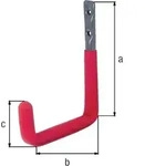 Gah - 802165 Wandhaken U-form Rotgummi Ausladung 115 Mm Stahl Roh Verzinkt H&ouml;he 14
