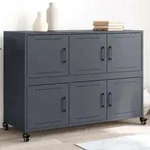 Sideboard Anthrazit 100,5x39x72 Cm Stahl Vidaxl 202674