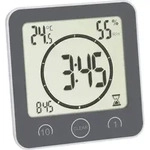 Bad- /k&uuml;chenuhr Mit Timer Timer Grau Digital - Tfa Dostmann
