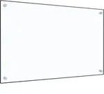 K&uuml;chenr&uuml;ckwand Transparent 80&times;50 Cm Hartglas Vidaxl Transparent