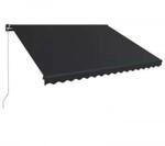 Markise Manuell Einziehbar Mit Led 450x300 Cm Anthrazit Vidaxl