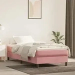Taschenfederkernmatratze Rosa 120x190x20 Cm Samt Vidaxl