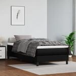 Taschenfederkernmatratze Schwarz 100x200x20 Cm Kunstleder - Vidaxl