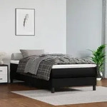 Taschenfederkernmatratze Schwarz 90x200x20 Cm Kunstleder - Vidaxl