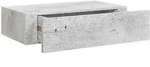 Wandregal Mit Schublade Betongrau 40x23,5x10 Cm Mdf Vidaxl