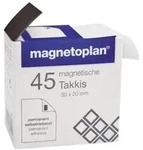 Magnetoplan Magnetband (l X B X H) 20 X 30 X 0.75 Mm Rechteckig Schwarz 45 St....