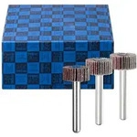 Pferd - F&auml;cherschleifer-set 3-tlg. Korund &Oslash; 20x10mm Schaft-&oslash; 6 Mm A60,...