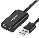Ugreen Externer Soundkarten-musikadapter, Usb-a, 3,5-mm-miniklinke, 15 Cm