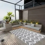 Outdoor-teppich Arakil Grau 120x180 Cm Pp Vidaxl