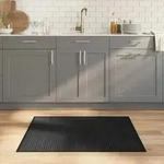 Teppich Rechteckig Schwarz 80x100 Cm Bambus Vidaxl