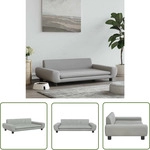 Hundebett Hellgrau 100x54x33 Cm Samt - Vidaxl