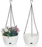 Relaxdays - Blumenampel Mit Wasserspeicher, 2er Set, Hxd 56x20,5 Cm, Au&szlig;en & Innen,