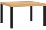 Garten-couchtisch Schwarz 65x65x40 Cm Aluminium - Vidaxl