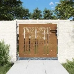 Gartentor 85x100 Cm Cortenstahl Bambus-design - Vidaxl