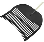 Flora Laubschaufel 70 X 60 Mm Pp Schwarz, D&uuml;lle 28 Mm