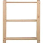 Lagerregal Mit 3 B&ouml;den 80x28,5x90 Cm Massivholz Kiefer Vidaxl