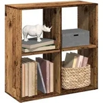 Raumteiler-b&uuml;cherregal Altholz-optik 69,5x29x69,5 Cm Vidaxl