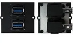 Bachmann 917.059 Energie-steckdose Schwarz Mit Usb-ports