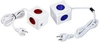 Powercube Extended Usb + Allocacoc 1402bl/deeupc Powercube Extended 4-power Strip,