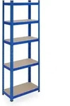 Schwerlastregal, Hbt 180x60x30 Cm, Bis 500 Kg, 5 Ebenen, Keller, Garage, Lagerregal