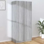 Kleiderschrank Grau Sonoma 90x52x200 Cm Holzwerkstoff - Vidaxl