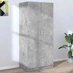 Kleiderschrank Betongrau 80x52x180 Cm Holzwerkstoff - Vidaxl