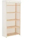 Kleiderschrank Wei&szlig; 79 X 40 X 170 Cm Stoff - Vidaxl
