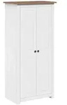 Kleiderschrank Wei&szlig; 80&times;50&times;171,5 Cm Kiefer Massiv Panama Serie - Vidaxl