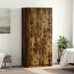 Vidaxl Wardrobe Smoked Oak 80x52x180 Cm Engineered Wood