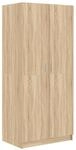 Kleiderschrank Sonoma-eiche 80x52x180 Cm Holzwerkstoff - Vidaxl