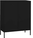 Lagerregal Schwarz 80x35x101,5 Cm Stahl